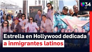 Los Bukis reciben estrella en Hollywood y se la dedican a los inmigrantes en Estados Unidos