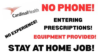 No Phone! Entering Prescriptions Equipment Provided Remote Job | Work From Home #workfromhome
