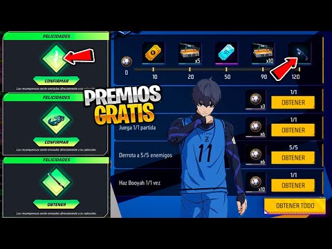 Llego! PREMIOS GRATIS BLUE LOCK COMO RECLAMAR FACIL EMOTE FFWS DAME TU COSITA EN FREE FIRE