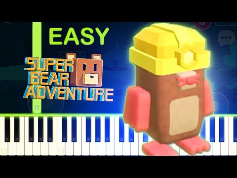 Mole Mines | SUPER BEAR ADVENTURE - EASY Piano Tutorial