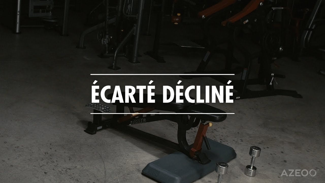 Écarté couché décliné avec haltères