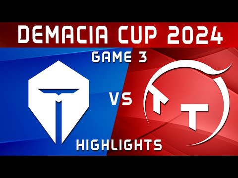 TES vs TT Game 3 Highlights | Demacia Cup 2024 | Top Esports vs TT Gaming by Onivia