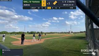GHLL Sr Yankees @ Astros (2025.04.29)