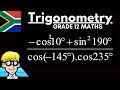 Trigonometric Functions and Angles