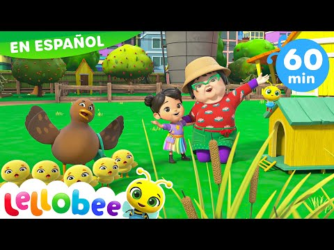 Buscando a los patitos en la granja🐤🐤🐤 | Caricaturas - Canciones Infantiles 🎵 | Lellobee