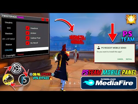 Free Fire Headshot Hack🔥FF Mobile Panel🔥PS Team Panel😈100%Antiban Panel For Mobile | Injector Hack