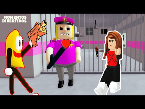 Escapando De La Prision De La Chica Policía! 😮😵  ( Roblox  - Momentos Divertidos)