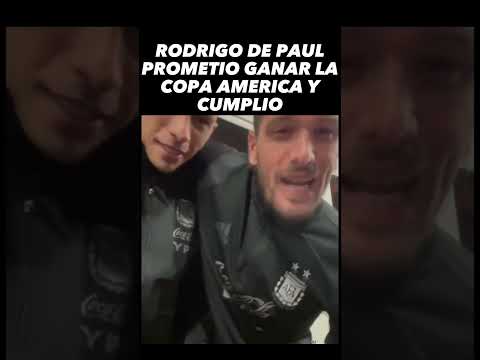 ?☝️ RODRIGO DE PAUL PREDIJO QUE GANARAN LA COPA AMERICA | ARGENTINA CAMPEON 2024