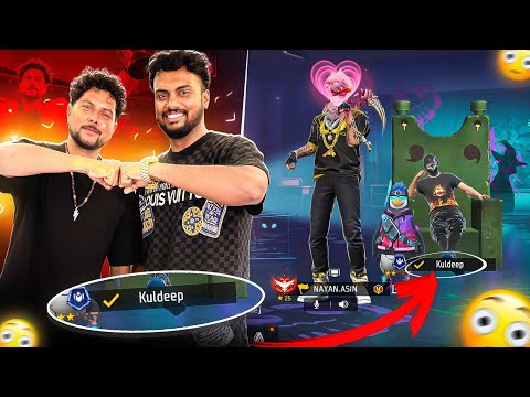 Kuldeep Yadav Playing Free Fire Max For 1st Time 😱 - Garena Free Fire Max 