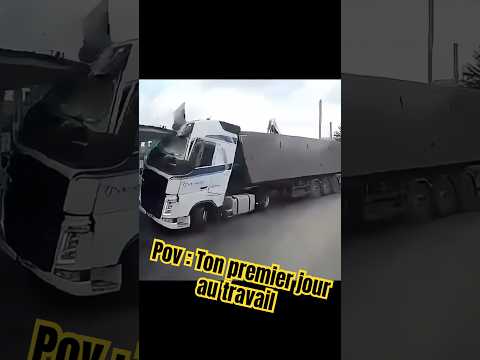 Qui a vu le toit ?? #routier #automobile #dashcam