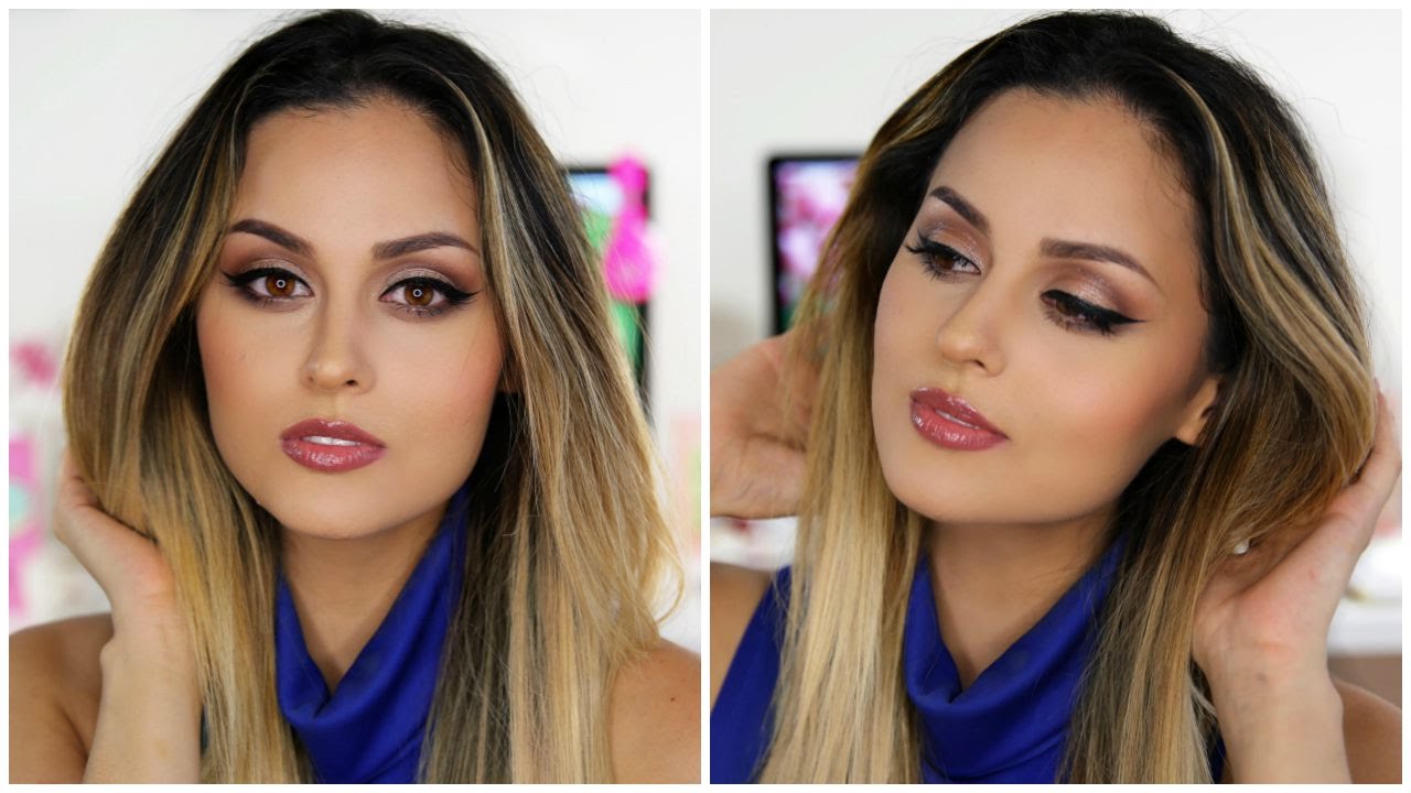 Full Face Drugstore Makeup Tutorial - Neutral Smokey Eye