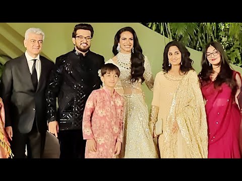 Ajithkumar And Shalini Attends PV Sindhu Wedding At Hyderabad | Aadvik, Anoushka | Vidaamuyarchi