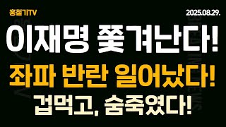 이재명 쫓겨난다! 좌파 반란 일어났다! 겁먹고, 벌벌 떨며, 숨죽였다!