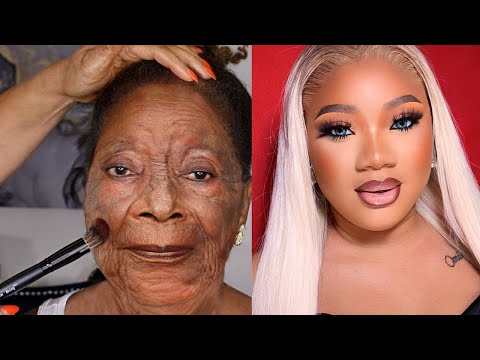 MUST WATCH  😱 VIRAL ⬆️ BLACK BARBIE MAKEUP TRANSFORMATION 😱 HAIR AND MAKEUP TRANSFORMATION