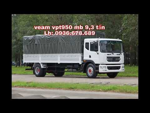 Bán xe Veam VPT950 9.3 tấn, cabin kép, thùng dài 7.6m, tiêu chuẩn Euro 4, giá rẻ