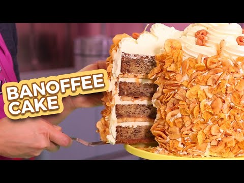 BANOFFEE MEGA CAKE Banana & Toffee Yum! How To Cake It