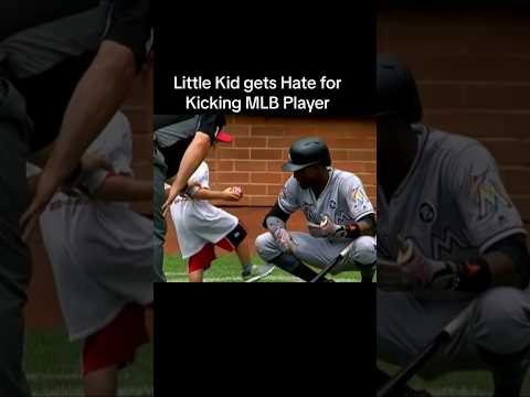 Little Kid Gets Hate for Kicking MLB Player #sports #baseball #mlb #foryou