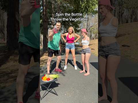 Spin the bottle, throw the vegetable 😂