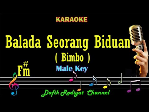 Balada Seorang Biduan (Karaoke) Bimbo/ Nada Rendah Pria/ Cowok/ Low Male Key F#m