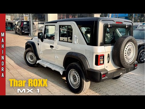 New Mahindra Thar ROXX 2025 🔥 MX1 Base Model @ Rs 12.99L | White Colour - Detailed Review!