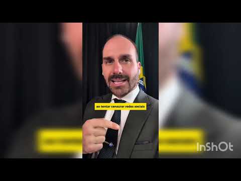 Eduardo Bolsonaro faz comunicado sobre o que Trump está fazendo