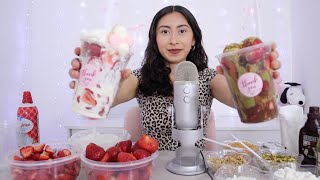 ASMR~Fresas Con Crema and Dubai Chocolate Strawberries Shop Roleplay!! 🍓🍫