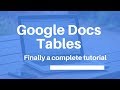 Google Docs Table Functions