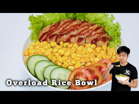 Overload Rice Bowl | Chicken Katsu