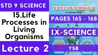 9th Science | Chapter 15 | Life Processes in Living Organisms Lecture 2 | Class 9 Maharashtra Board