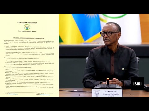 BITUNGURANYE H.E Kagame mu nama ahinduye aba minisitiri ahindura RBA  ashyiraho abayobozi bashya