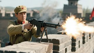 國軍利用日軍俘虜，把日軍大部隊引到城門，直接重機槍掃射！⚔️ Kung Fu #動作 #電影 #華語