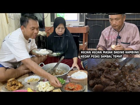 STOCK DAGING KAMBING MASIH ADA HUJAN HUJAN MASAK DAGING KAMBING SAUS HITAM PEDAS