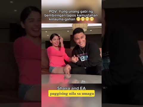Shaira & EA paggising nila sa umaga so sweet naman nila #wedding #shairadiaz #eaguzman #viral #fyp