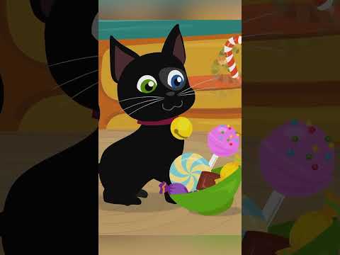 Gato Misifu descobriu um estoque secreto de doces #shorts #vídeoinfantil #português