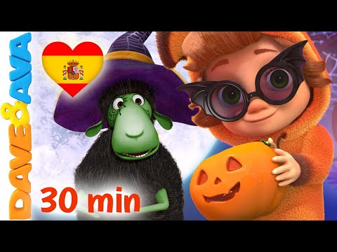 🌕 Haz un truco, Haz un Trato y Más Canciónes de Halloween | Dave and Ava en Español 🌕