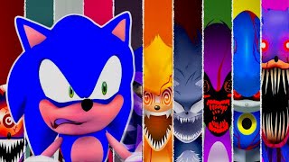 Sonic Watch SONIC.EXE Phase 1 VS Phase 2 VS Phase 3-9 VS Phase 10-15 In Incredibox Sprunki!