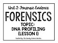 Exploring DNA Profiling in Forensics