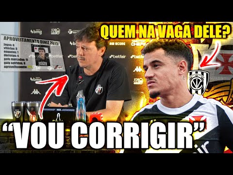 COUTINHO FORA e DINIZ EXPLICA O BAIXO RENDIMENTO | ÚLTIMAS NOTÍCIAS DO VASCO
