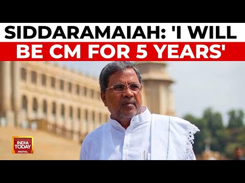 YouTube video thumbnail: Karnataka CM Siddaramaiah Asserts He Will Remain In Power For Full 5-Year Term