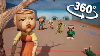360° Squid Game - Red Light Green Light Brainrot Memes in VR