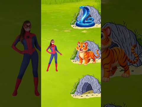 स्पाइडर-मैन गुफा में छुपा 🤔🤯 #trending #cartoon #shortvideo #viralshort