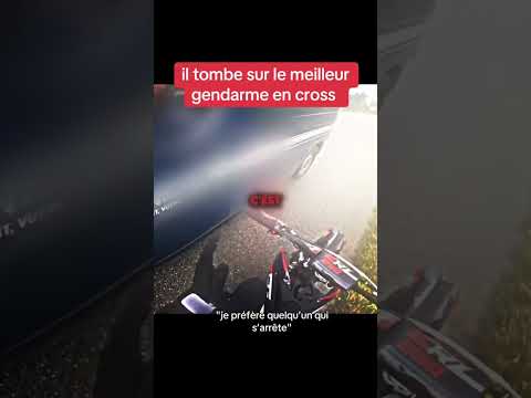 Je me fais arrêter par la gendarmerie en motocross ! 🤯😳🚨#gendarmerie #police #moto #motocross