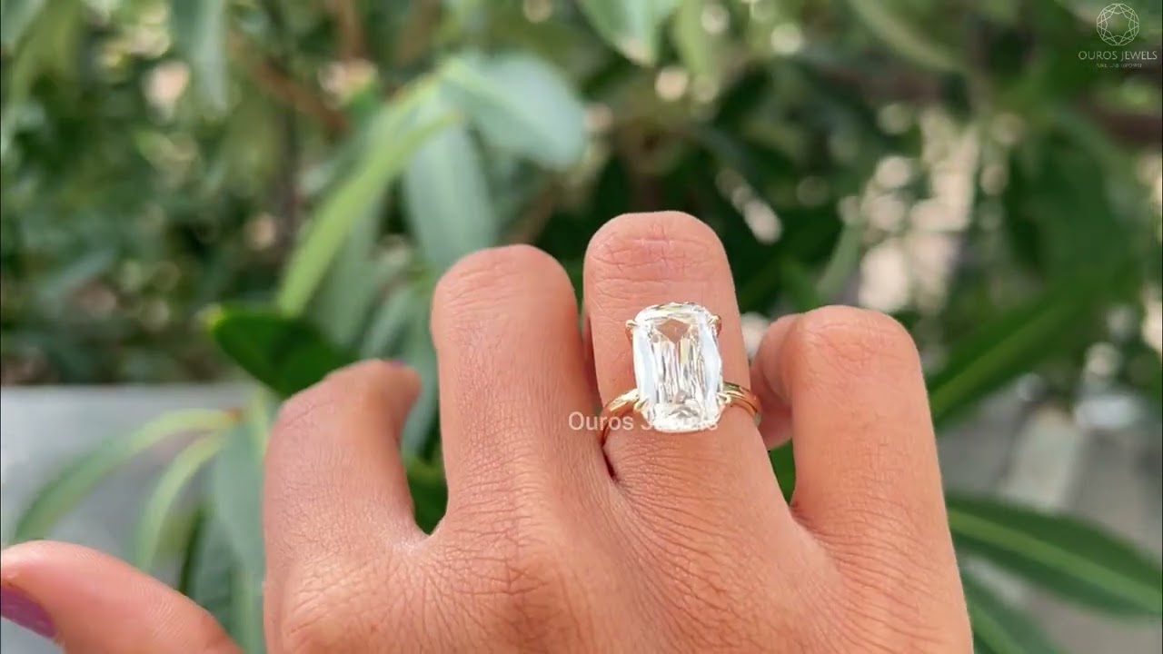 Criss Cut Lab Grown Diamond Solitaire Ring