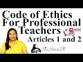 Teacher Ethics and Professional Standards