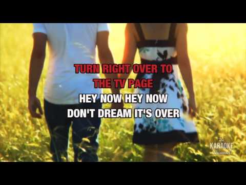 Don’t Dream It’s Over in the style of Crowded House | Karaoke with Lyrics