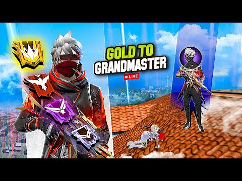 [FF LIVE]FREE FIRE RANK PUSH TO GRANDMASTER - ONLY RUSH GAMEPLAY❗