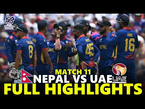 Nepal vs UAE Full Highlights ICC Men's T20 World Cup Asia & EAP Qualifier 2025 | NEP VS UAE