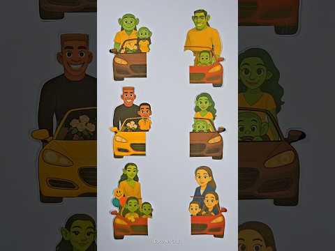 Italian Brainrot Family in Car Picture Matching Puzzle #viralvideo #italianbrainrot #trend