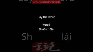Day 1 "THEY" Survival Chinese (30 Day Course)
