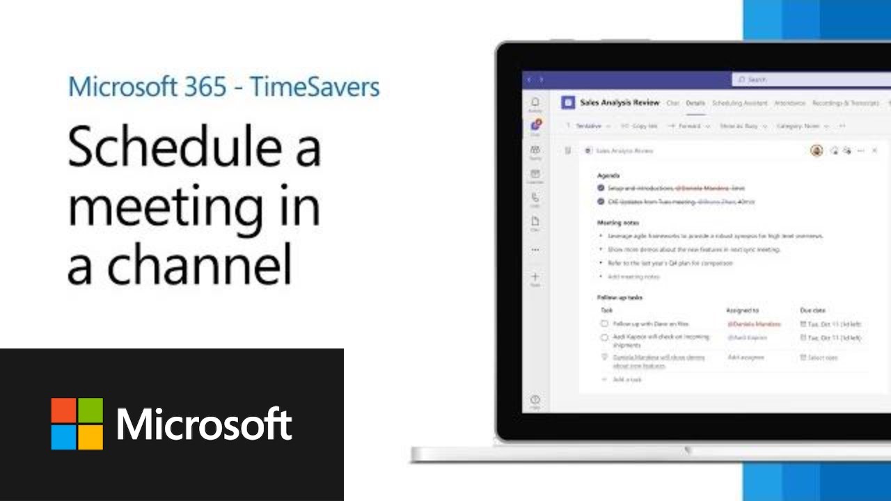 How to Schedule a Meeting in a Microsoft Teams Channel 